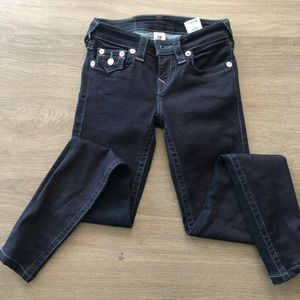 NWOT True Religion Halle Mid Rise Ultra Skinny Jean